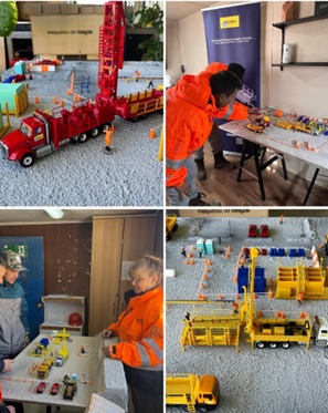 La escuela de riesgos de Geotec es una Iniciativa innovadora, que utiliza una maqueta didáctica para enseñar a reconocer riesgos críticos y asociados a la operación. 