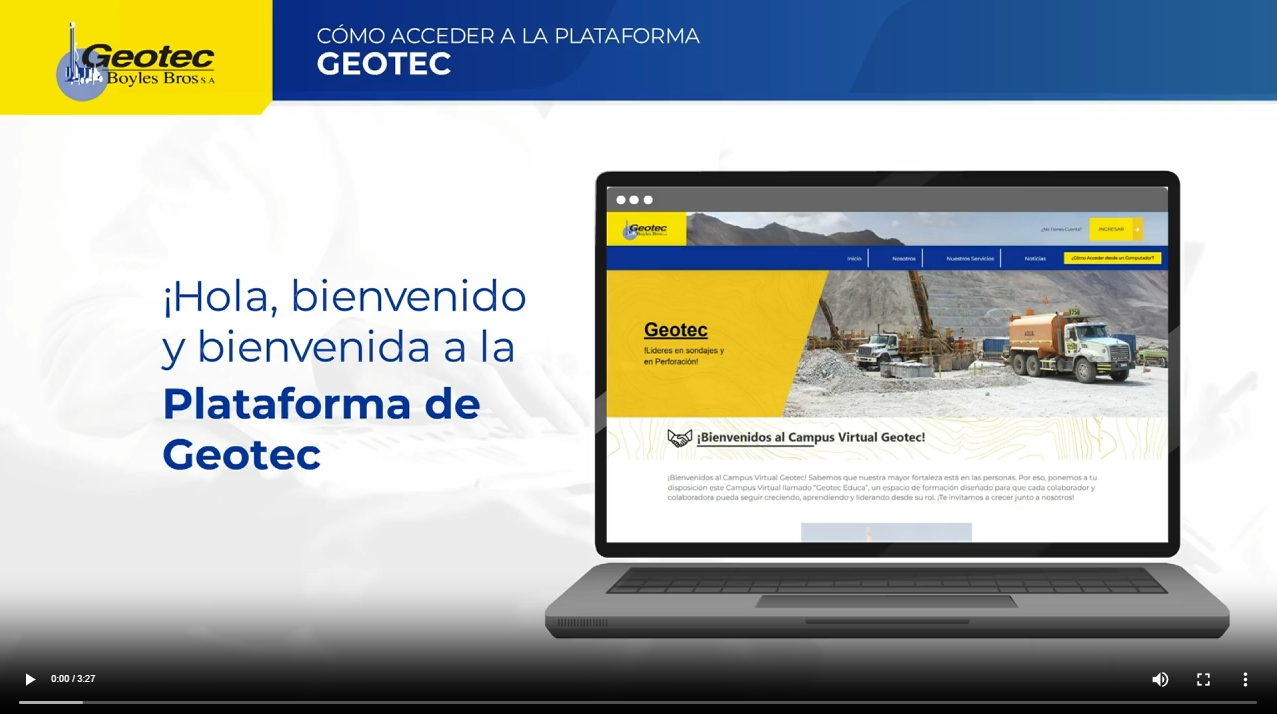 Video Bienvenida Geotec